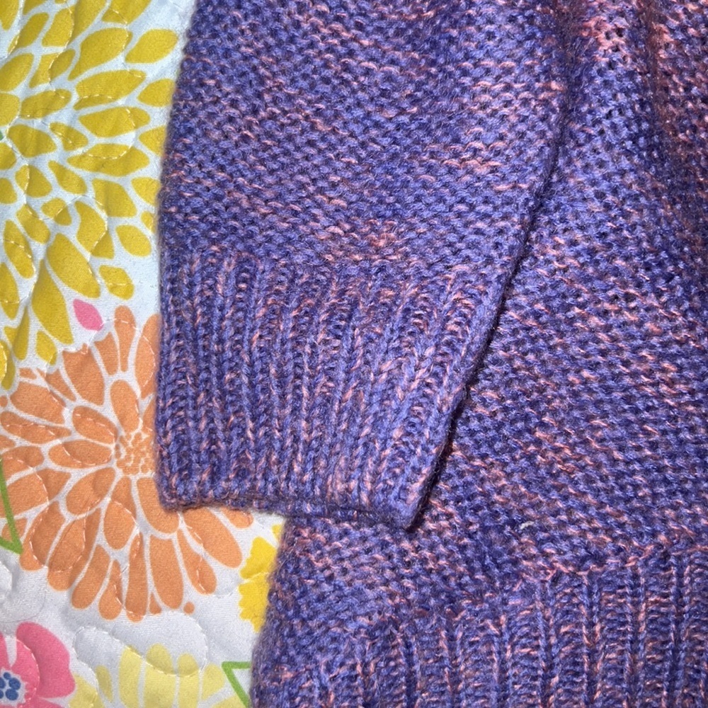 NEW SMALL PINK/PURPLE OMBRE SWEATER - Picture 3 of 4